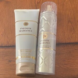 Bath & Body Works Infinite Radiance Set - Gold and Cream